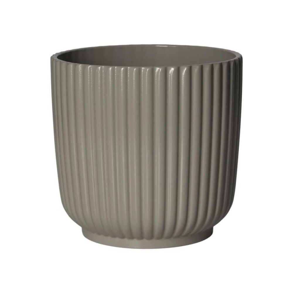 Blómapottur Olivia Ø19cm grábrúnn Lauvring