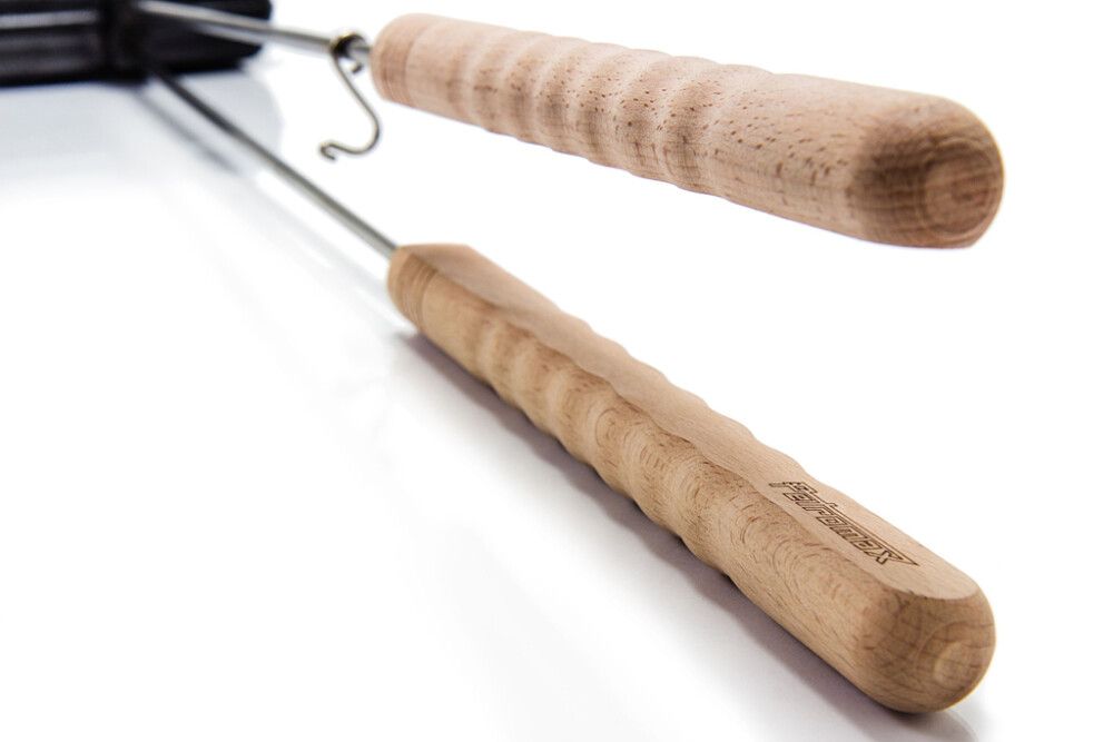 Samlokugrill með handfangi Petromax steypujárn