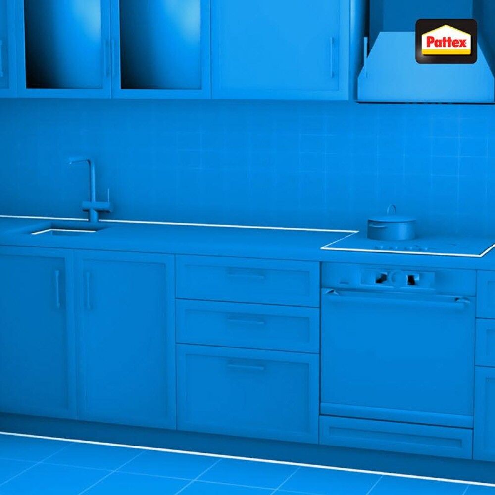 Sílikonkítti 280ml Pattex bað & eldhús glært