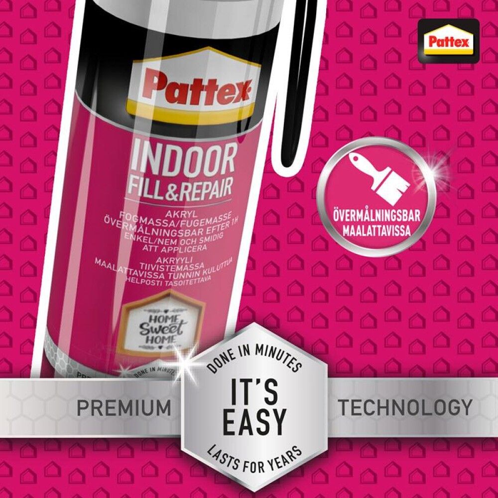 Akrýlkítti Pattex Fill & Repair 100ml hvítt