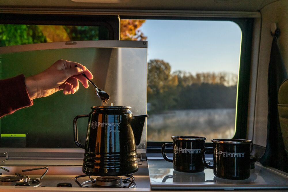 Kaffikanna Perkomax stál Petromax svört