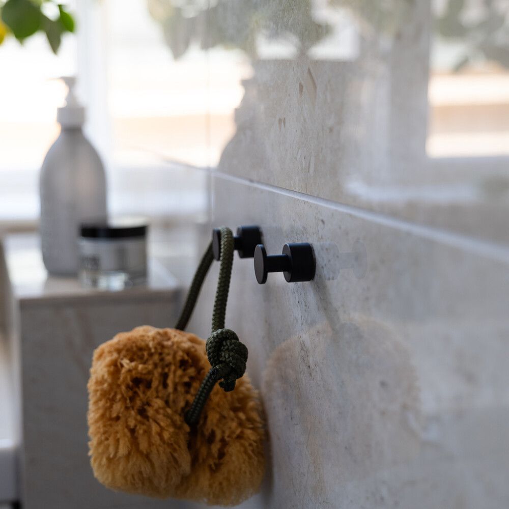 Snagi einfaldur 2stk Smedbo Home matt svartur