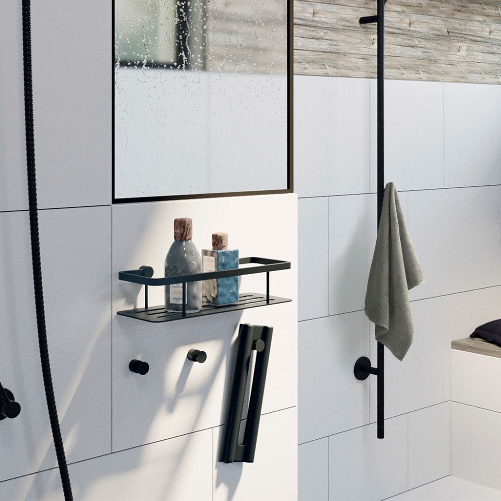 Snagi einfaldur 2stk Smedbo Home matt svartur