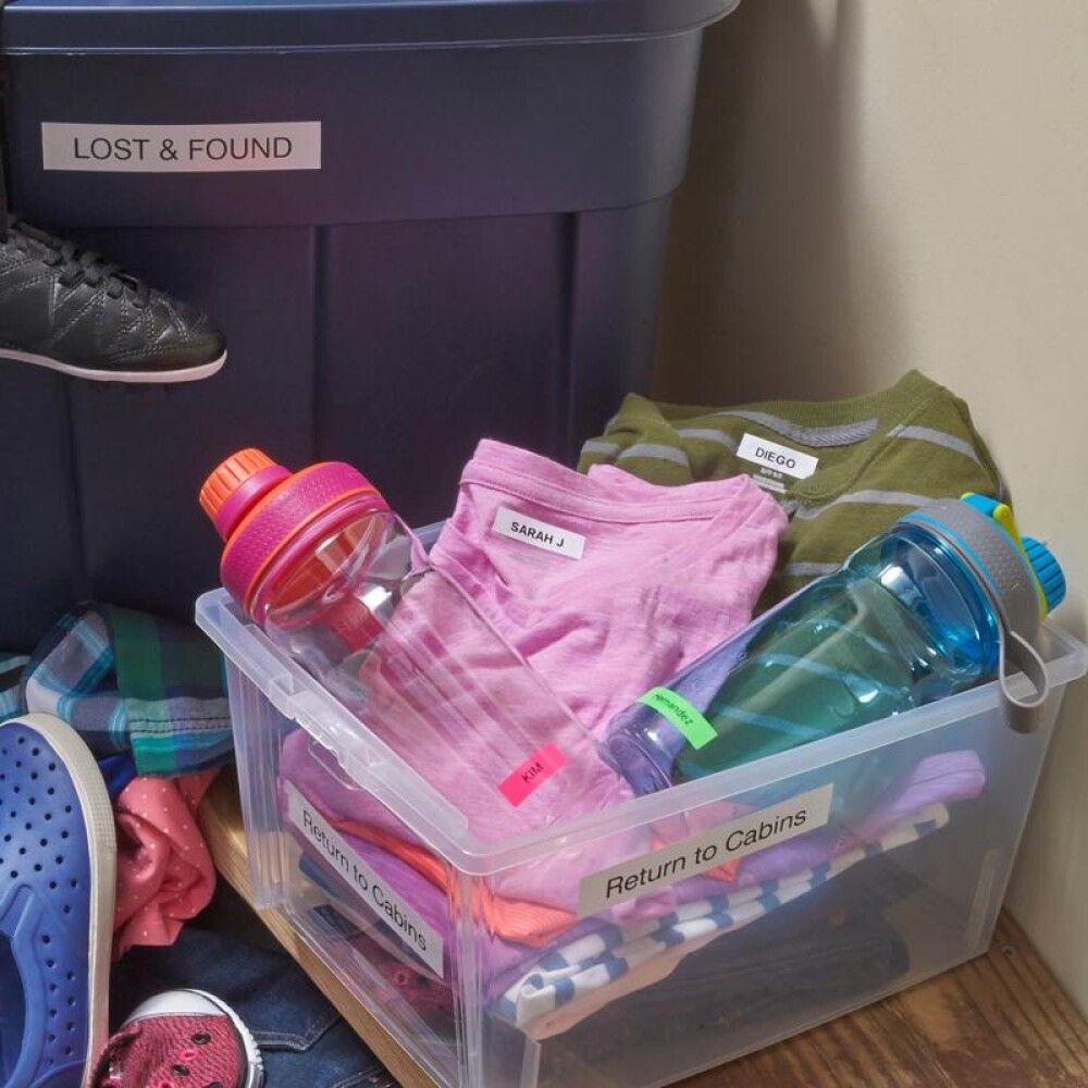 Merkimiði fyrir LetraTag DYMO D1 merkivél Iron-On 12 mm