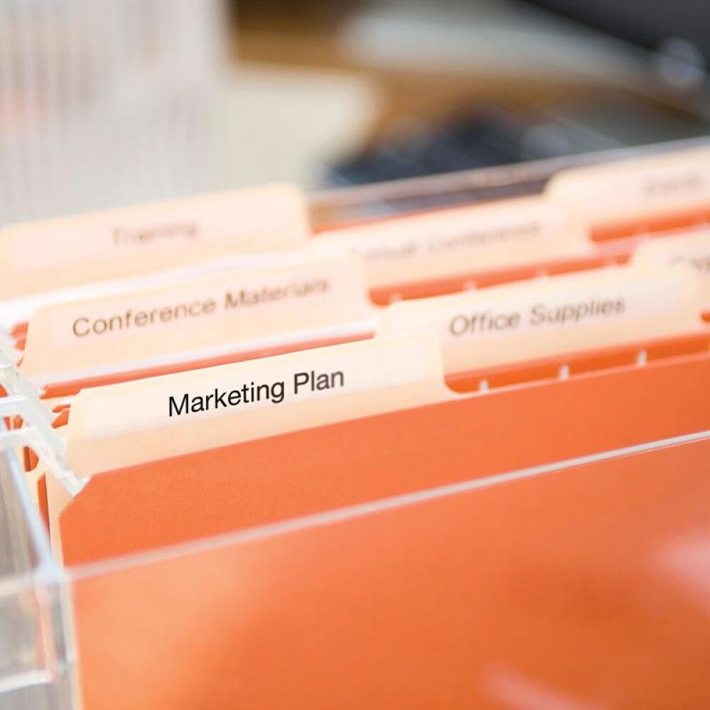 Límmiði fyrir DYMO D1 merkivél 12mm x 7m svartur/glær