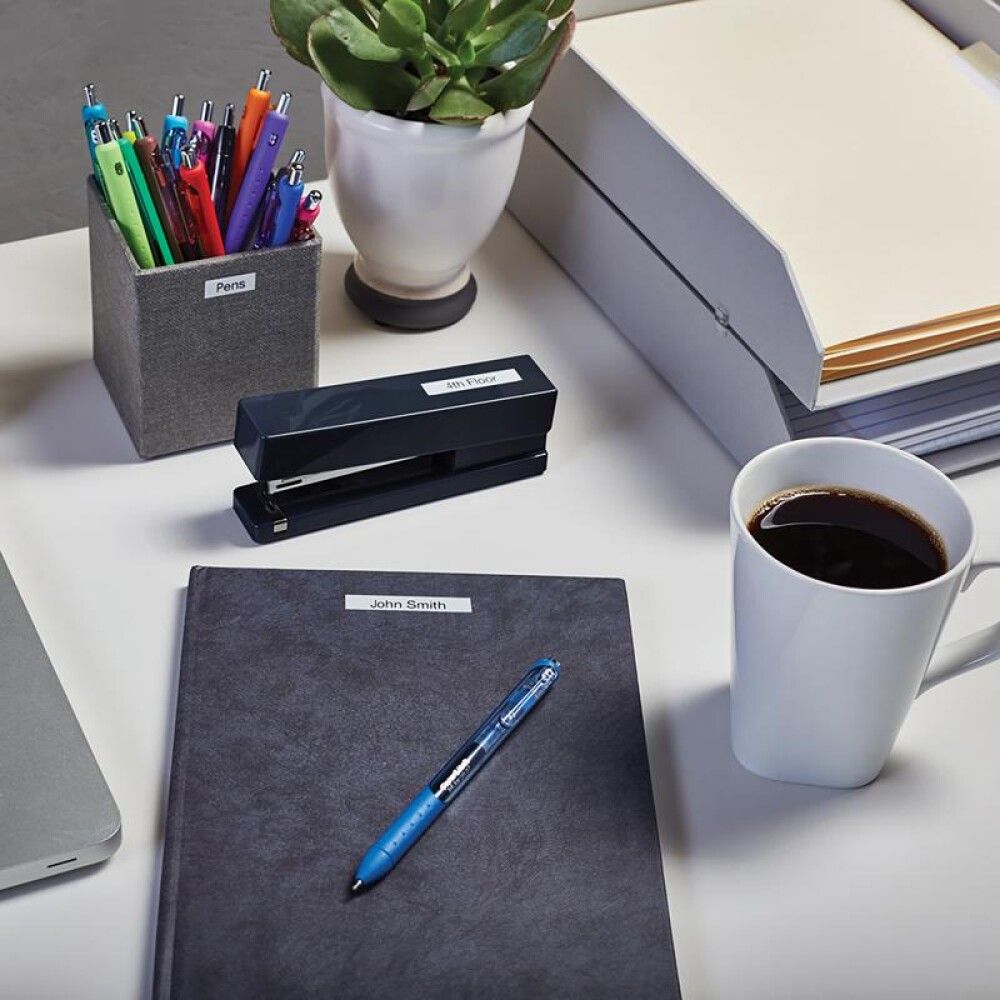 Límmiði fyrir DYMO D1 merkivél 9mm x 7m svartur/hvítur