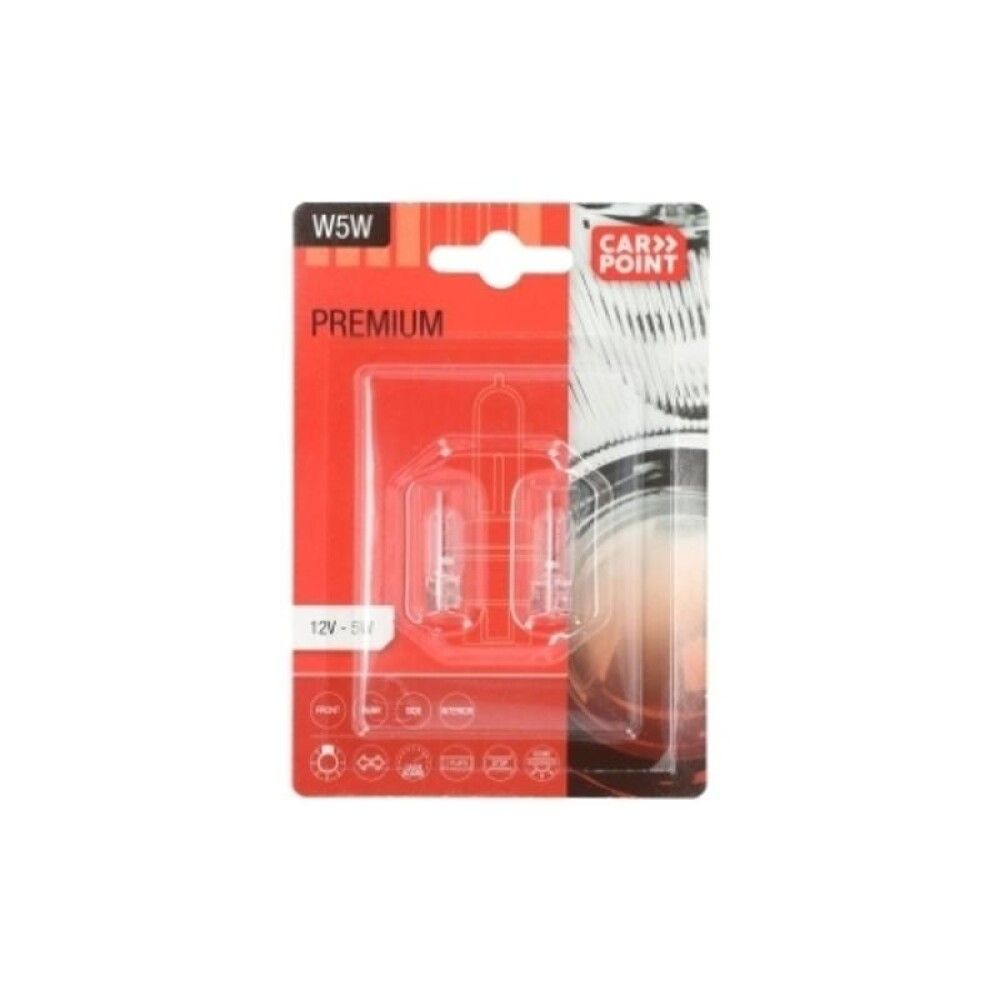Bílapera 12V W5W Carpoint Premium 2stk