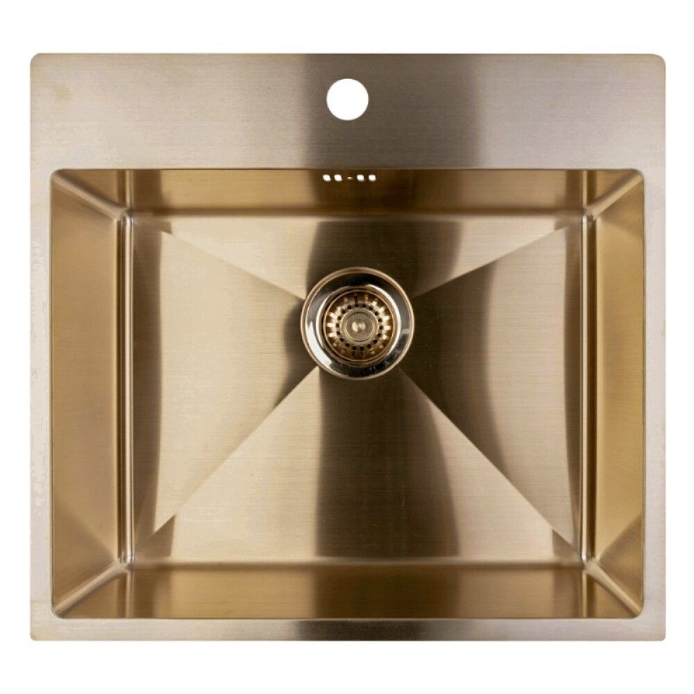 Stálvaskur einfaldur Odense 54x50cm 500BK2 messing