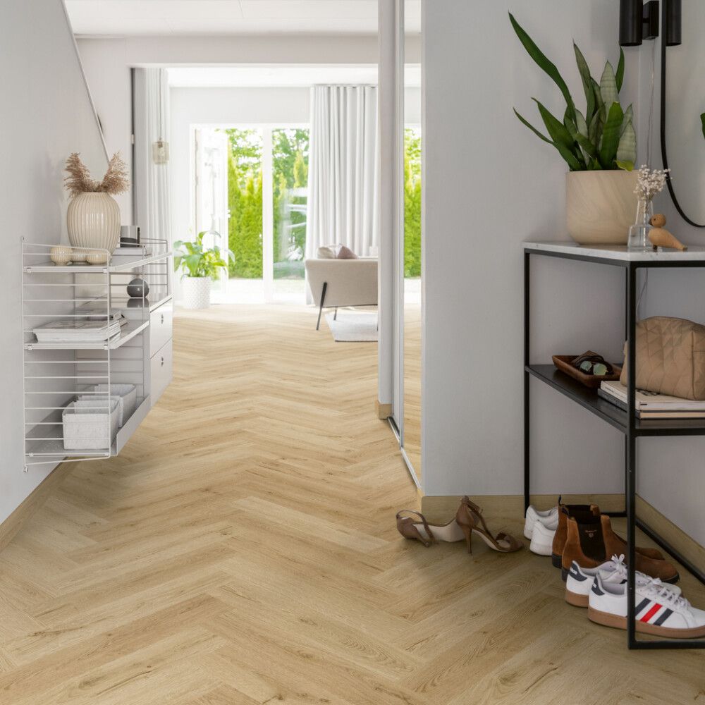 Vínylparket fiskibeina Beige Valley Oak Pergo 6 mm 0,794 m²
