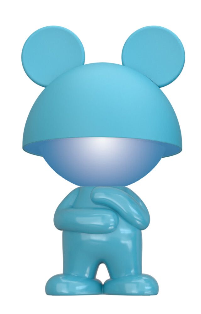 Borðlampi björn blár USB með RGB 21,8cm Veli Line