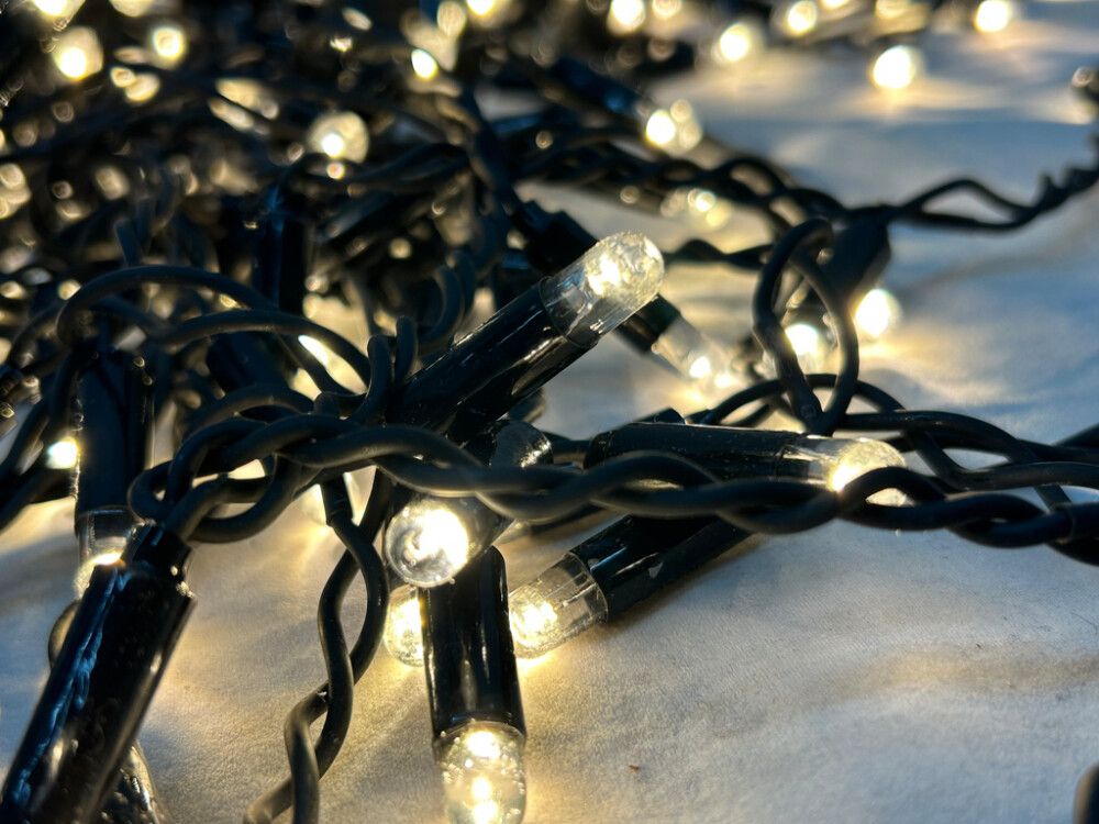 Jólasería hlýtt ljós 200 LED IP44 Big Bulb