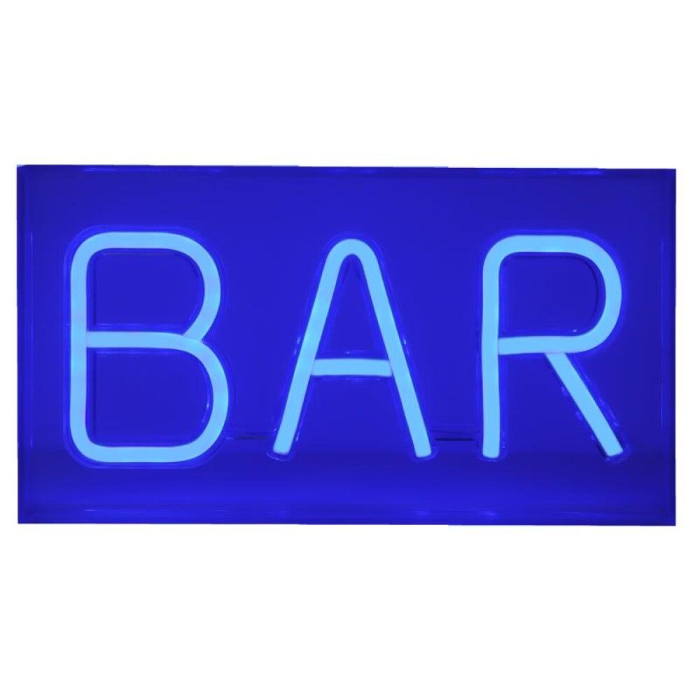 Neonskilti BAR 24x13 cm USB