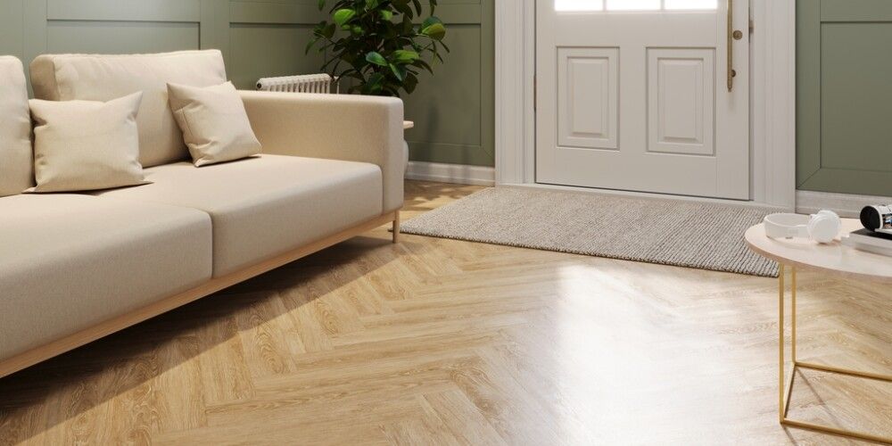 Vínylparket fiskibeina natural oak 7 mm Anelyst Living 1,59m²