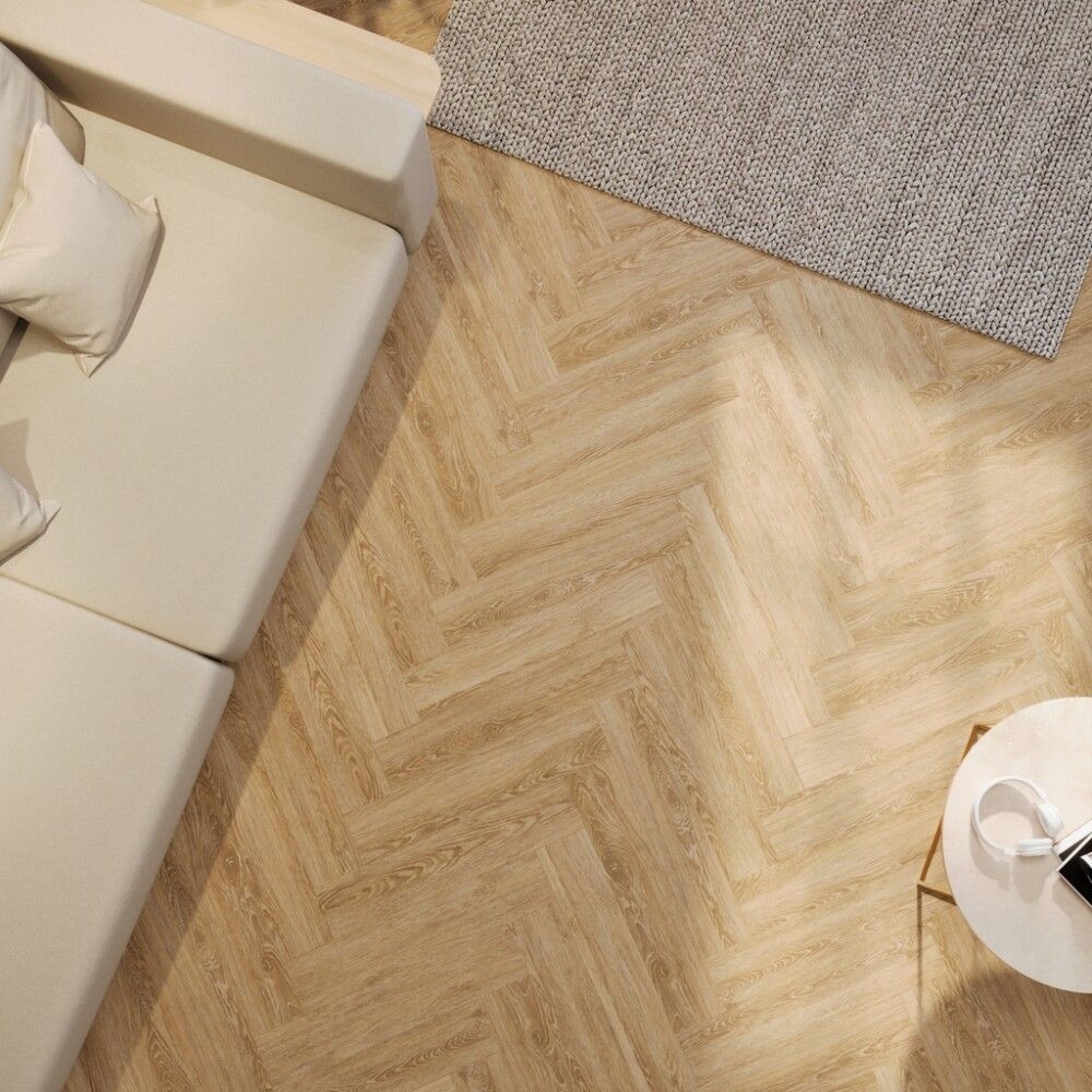 Vínylparket fiskibeina natural oak 7 mm Anelyst Living 1,59m²