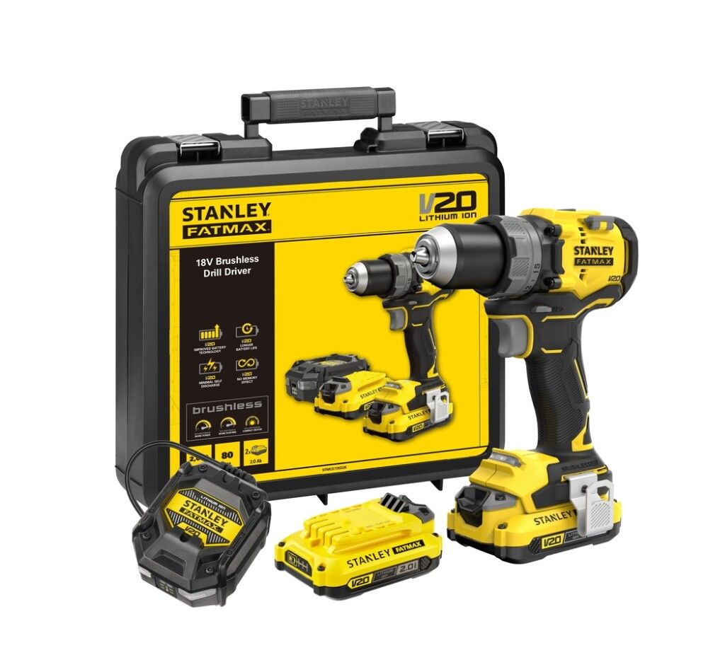 Borvél 18V 2x2,0Ah Stanley SFMCD725D2K-QW