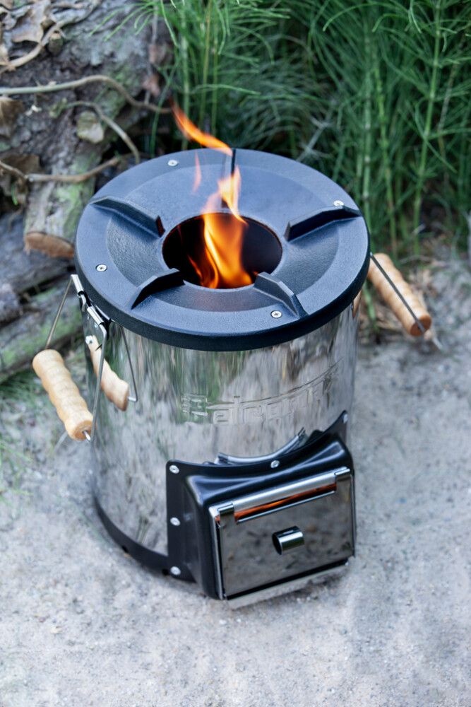 Viðarhella Rocket Stove Petromax steypujárn
