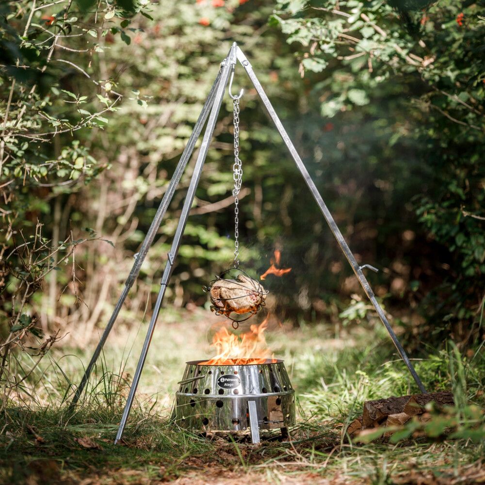 Þrífótur fyrir eldstæði galv. stál 105cm Petromax