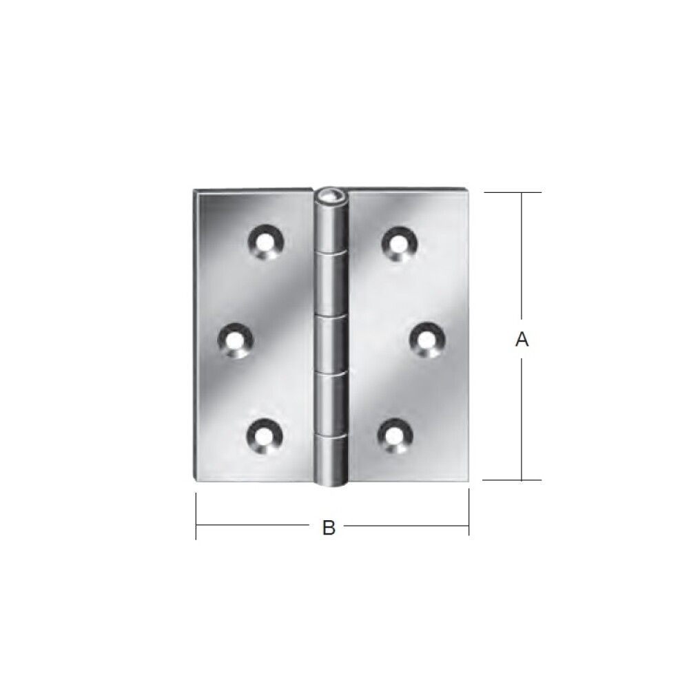 Löm 80x80mm Vormann ryðfrí