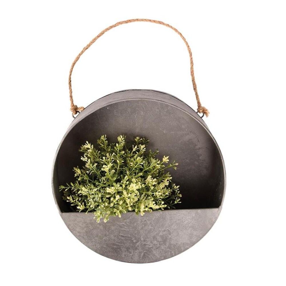 Vegg blómapottur Ø30cm Esschert Design sinkhúðað