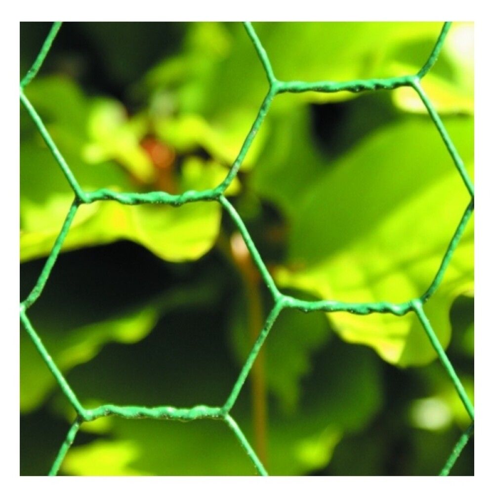 Hænsnanet H:100 cm L:10 m möskvi 25x25 mm NSH grænt