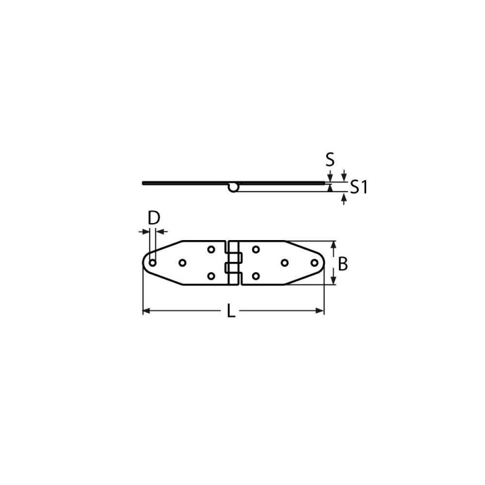 Lamir 180x40 mm Marinetech A2