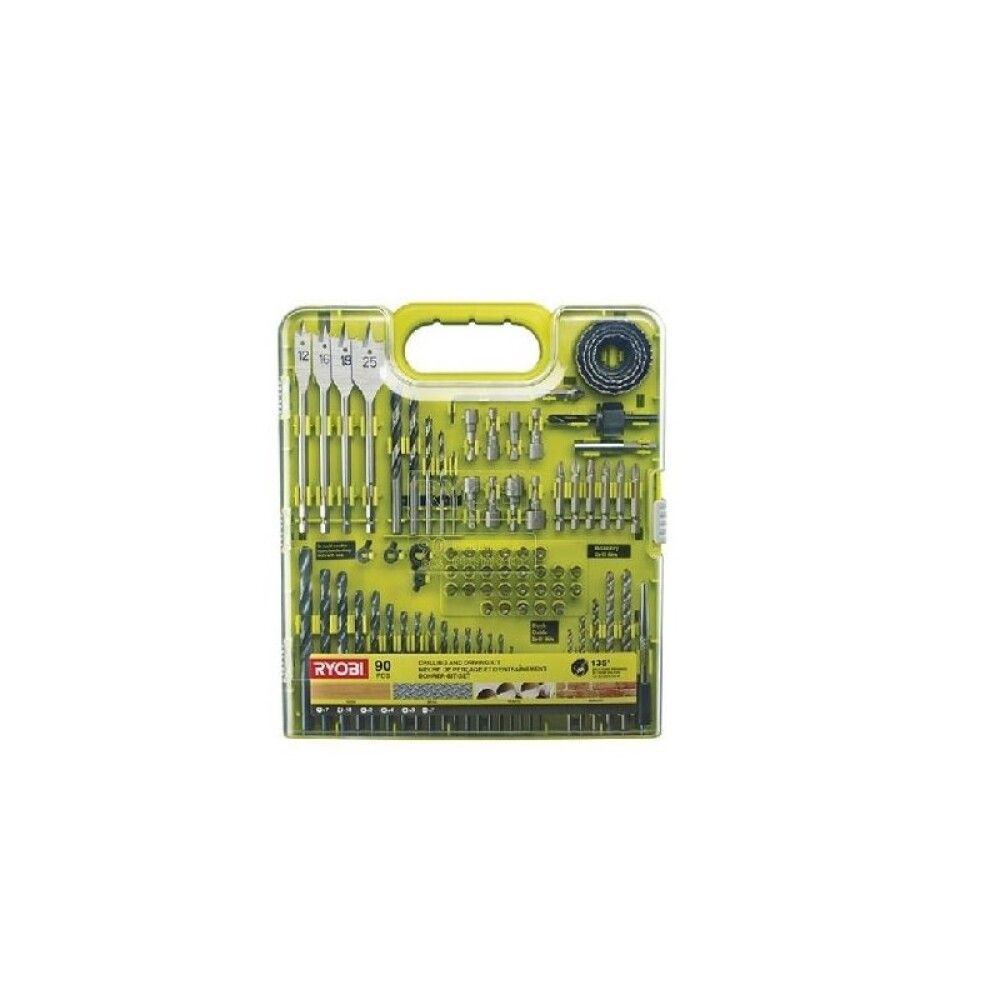 Bor- og bitasett Ryobi RAKDD90