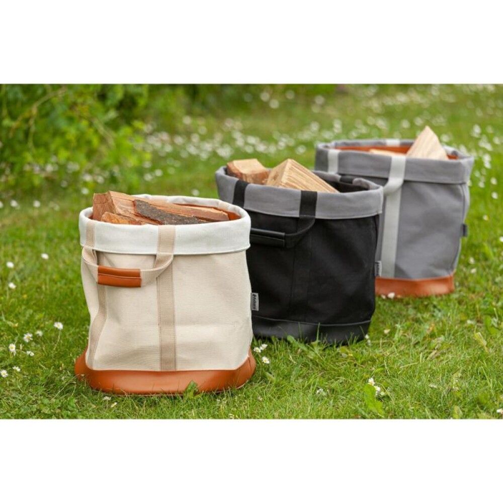 Viðarkarfa Ø35 cm Aduro drapplituð 