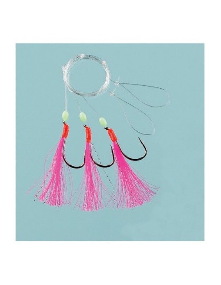 Slóði Fladen Fishing 3/0 3stk bleikur