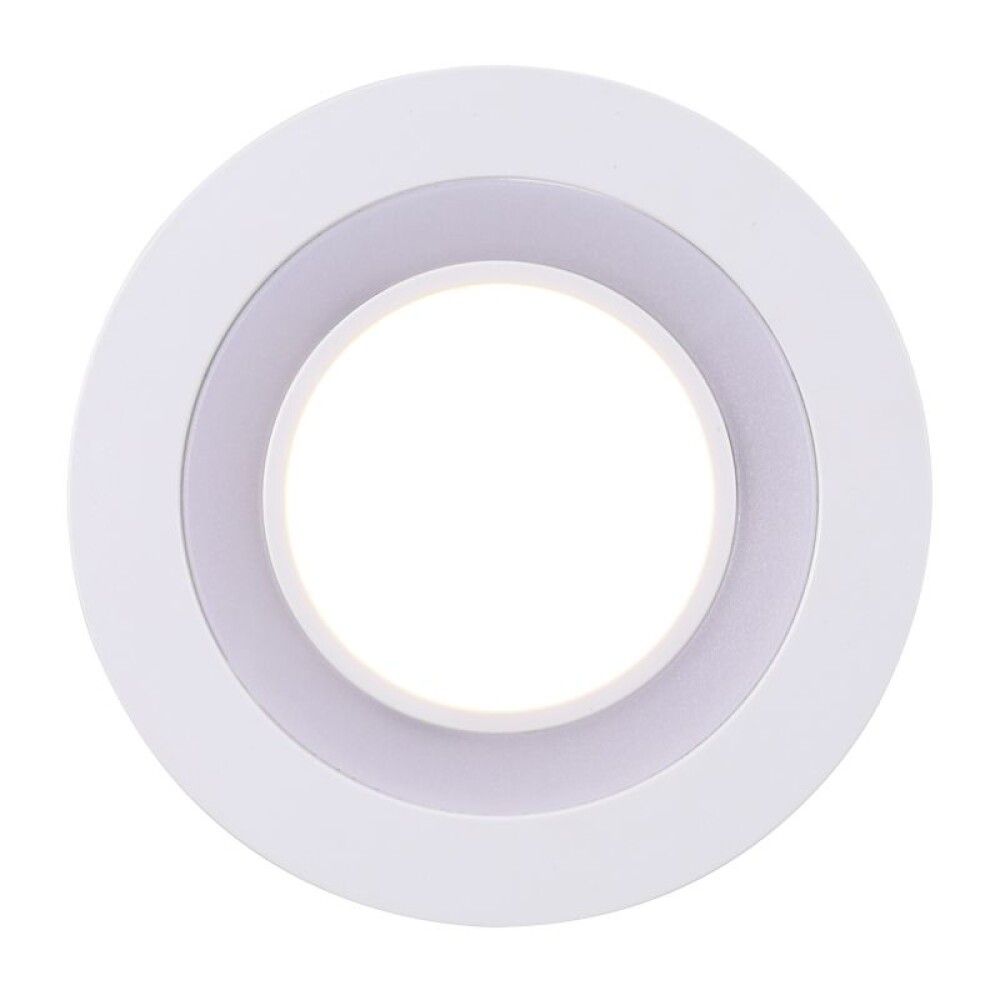 Innfeldur kastari LED Clyde hvítur dimmanlegur Ø8,2 cm