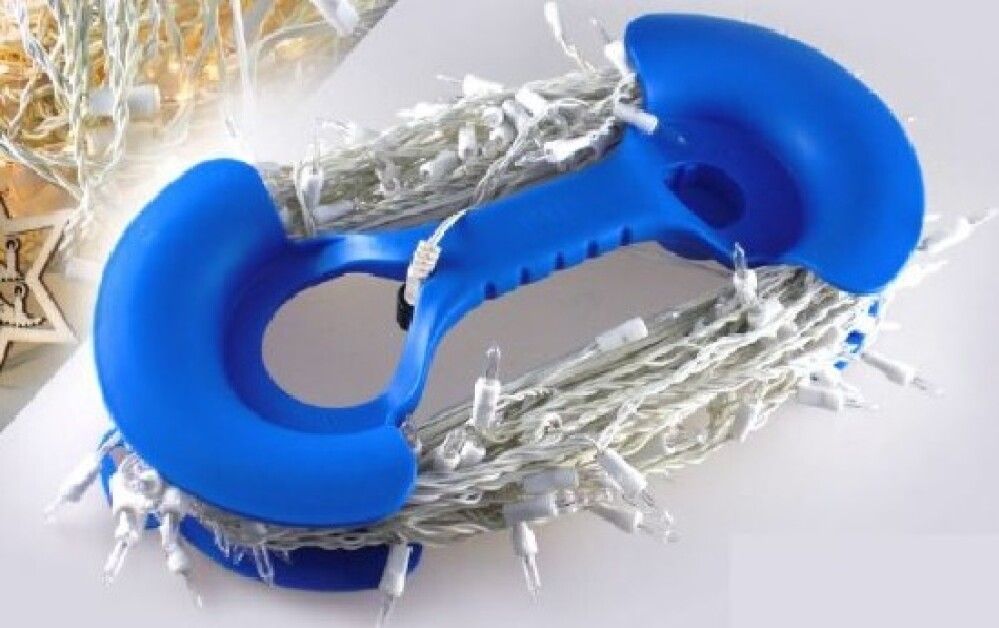 Kapalkefli fyrir rafmangssnúru blátt