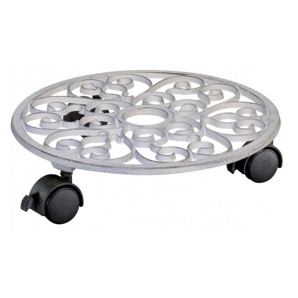 Rúllubretti fyrir blómapott Ø29mm Gardol 50kg hvítt