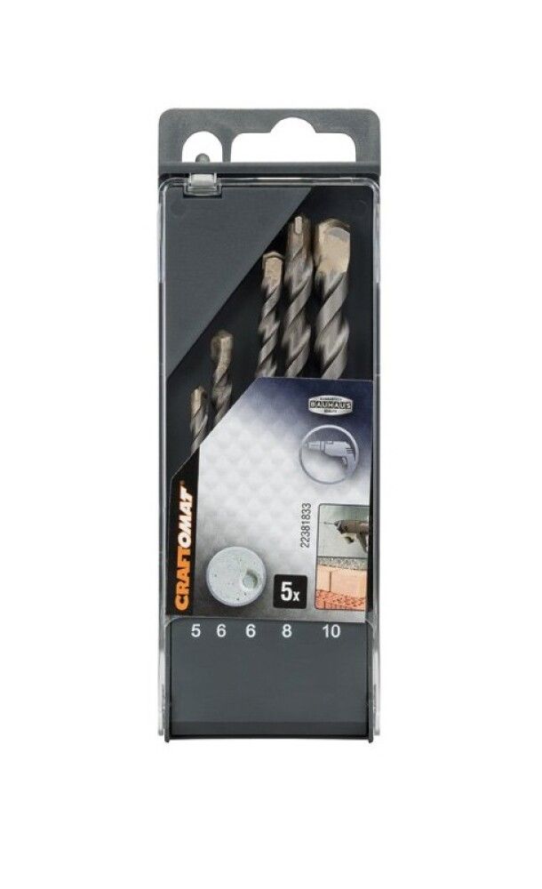 Steinborasett Ø5-10 mm 5 stk Craftomat