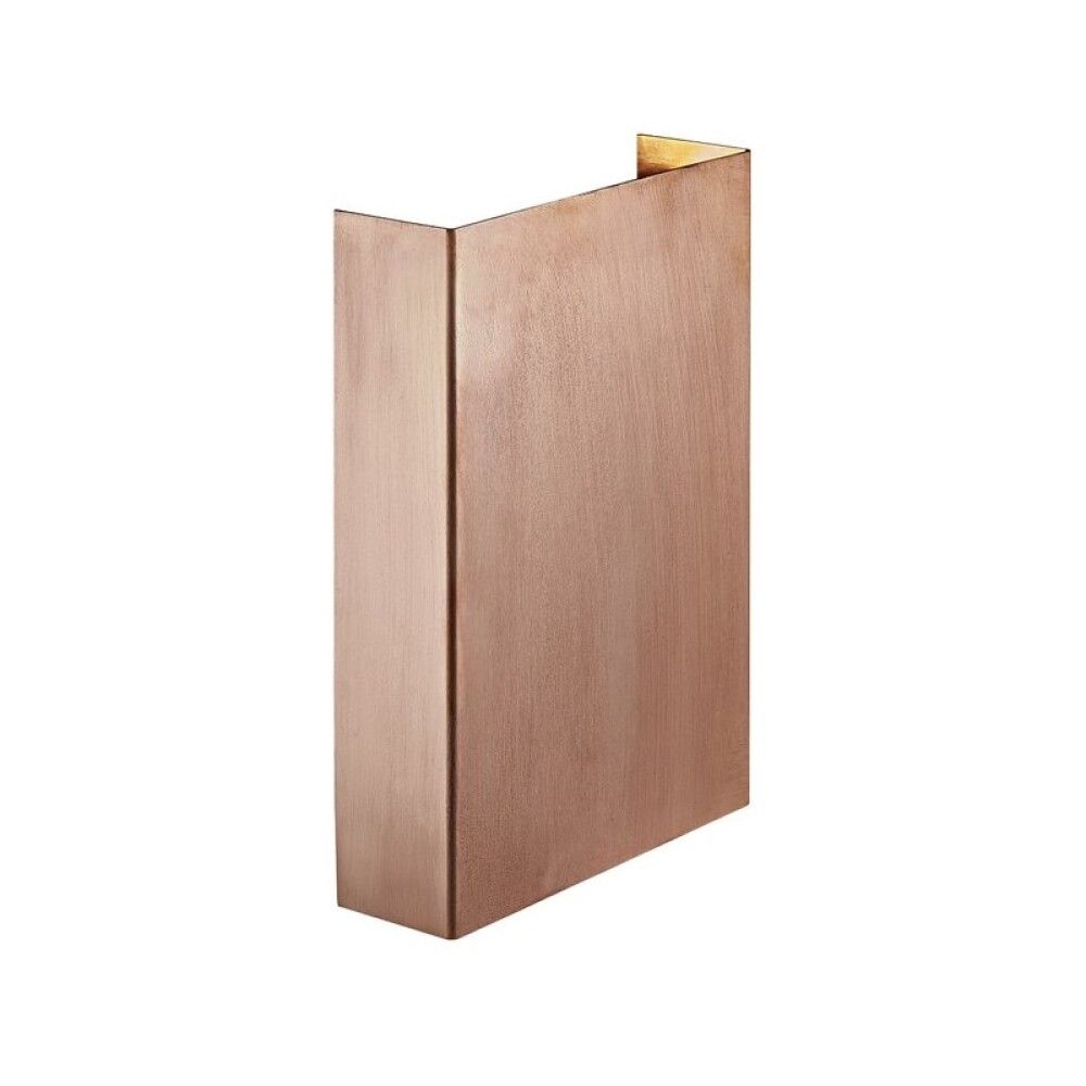 Veggljós LED Fold 15 kopar 21x14,8 cm