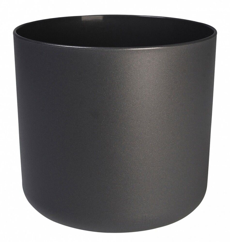 Blómapottur Soft Round Ø30cm dökkgrár