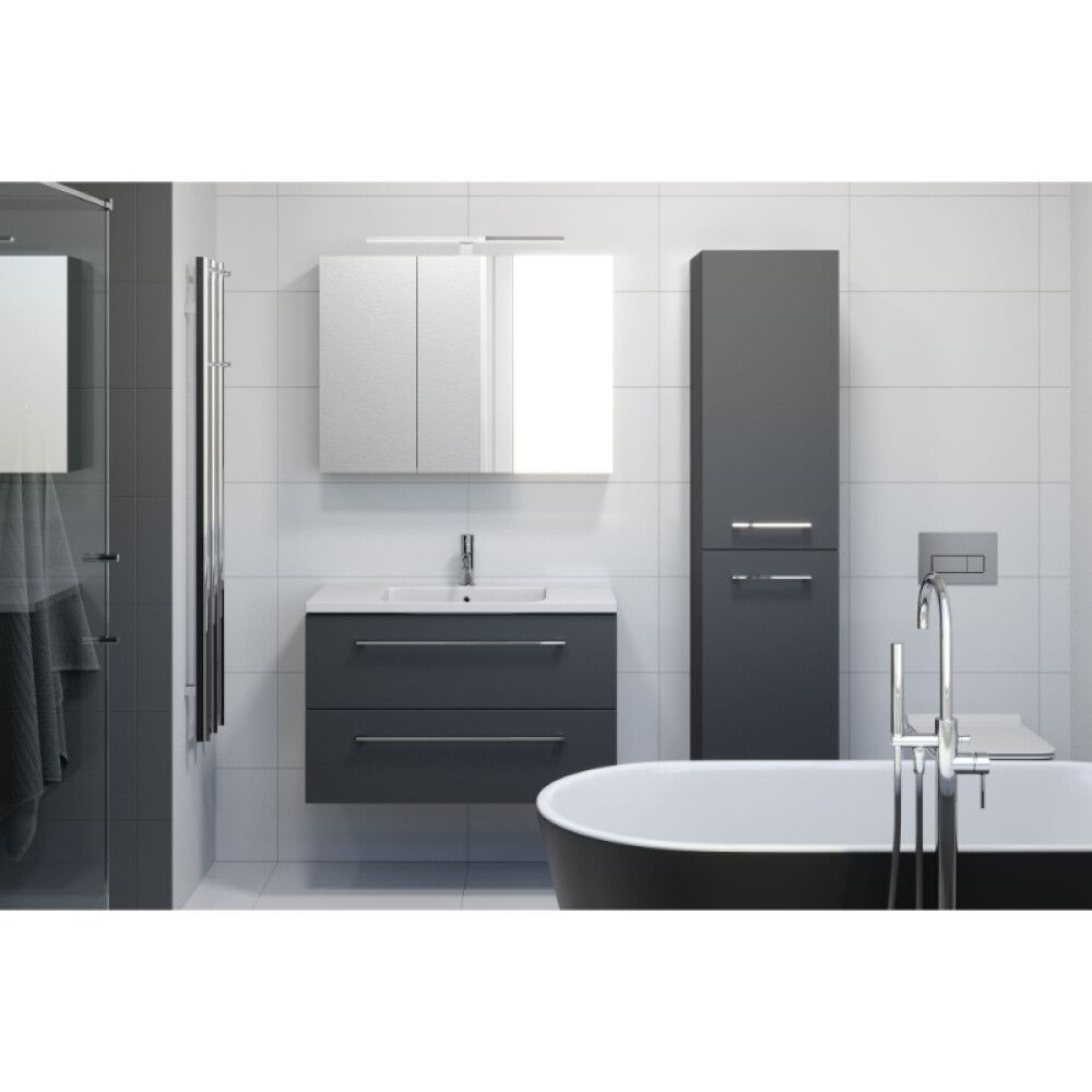 Háskápur 40x175x40 cm Svanholm dökkgrá