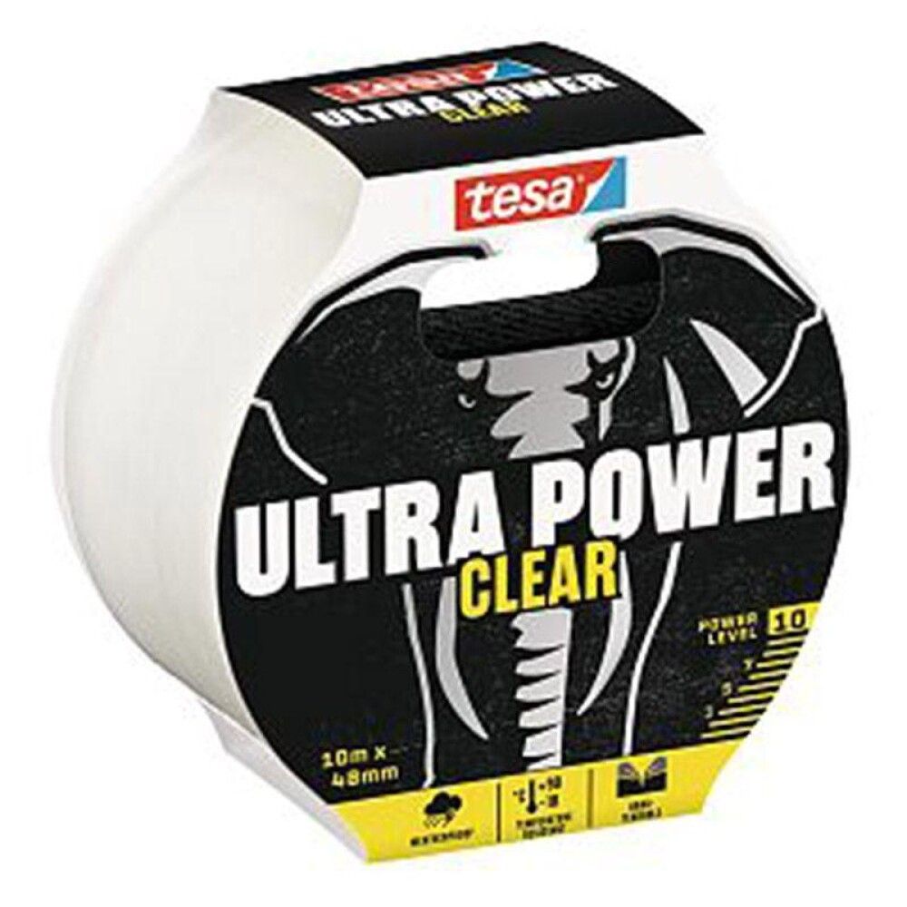 Viðgerðarlímband Tesa Ultra Power Clear 48mm x 10m