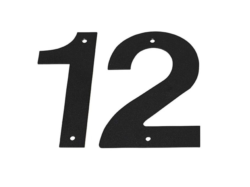 Húsnúmer nr. 1 Allux 18 cm svart