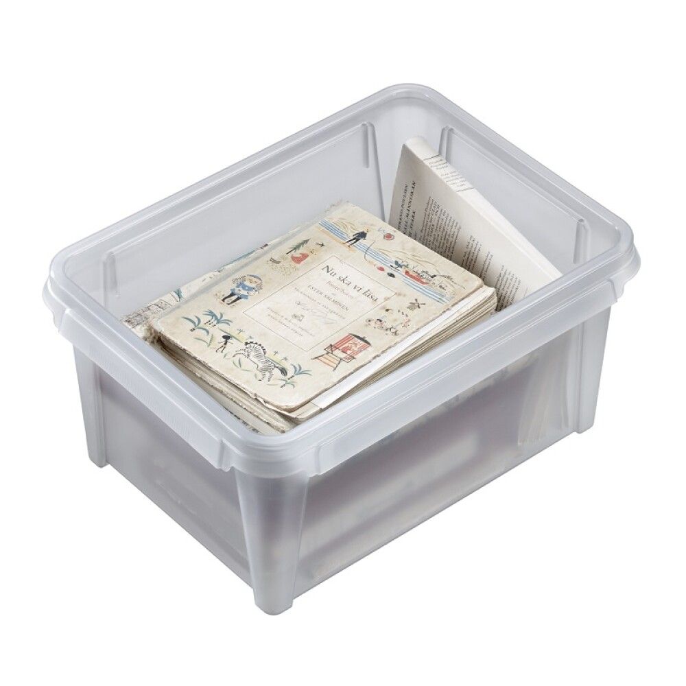 Plastkassi með loki 12L SmarStore Dry 15 grár