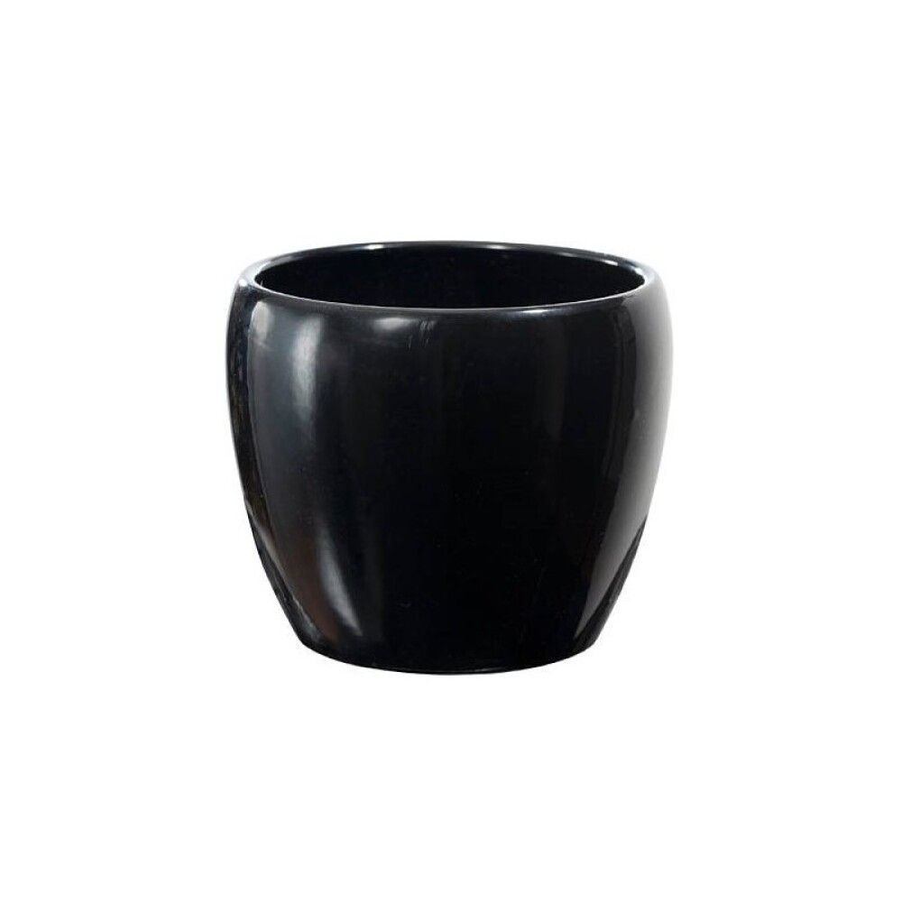 Blómapottur Costa svartur 26cm Scan-Pot