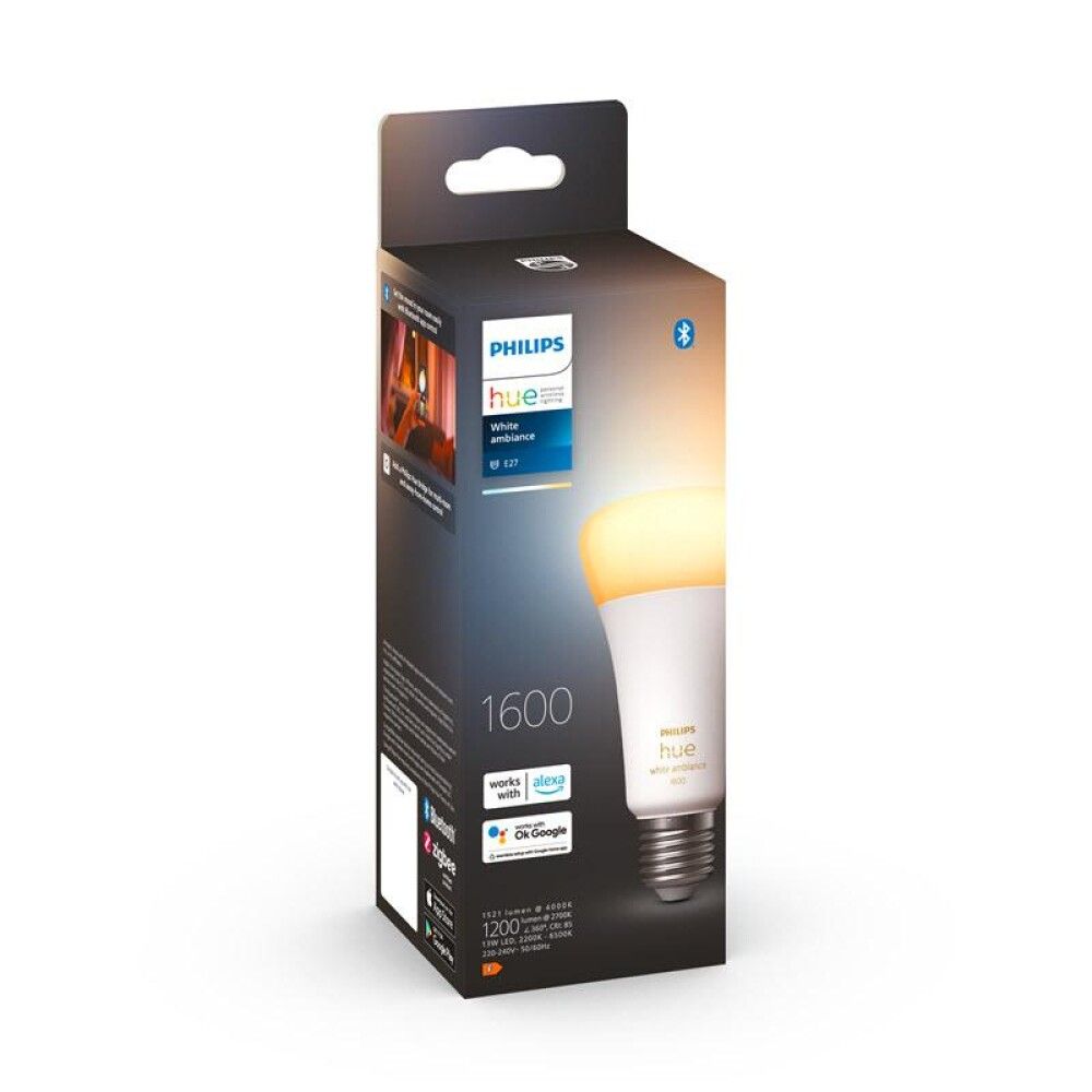 Ljósapera E27 13W Philips Hue White Ambiance
