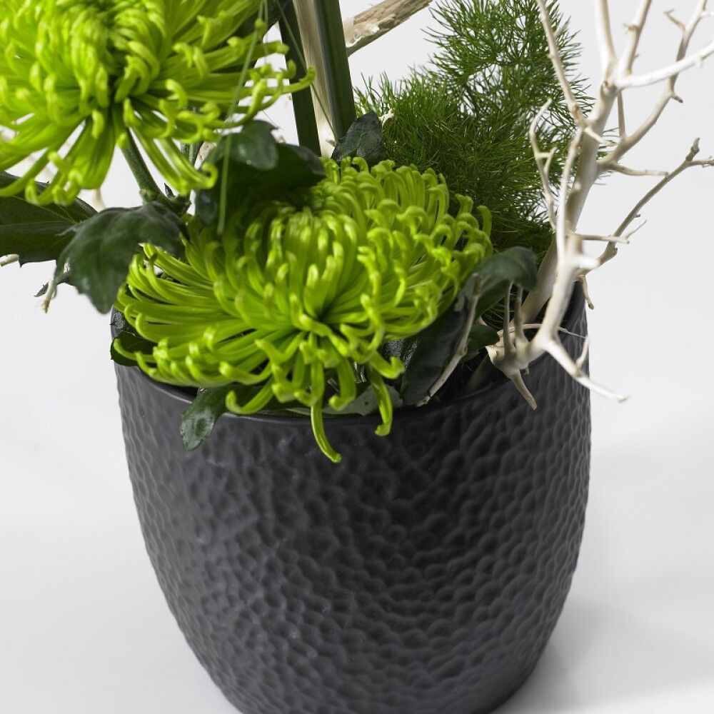 Blómapottur Boston Ø24cm dökkgrár