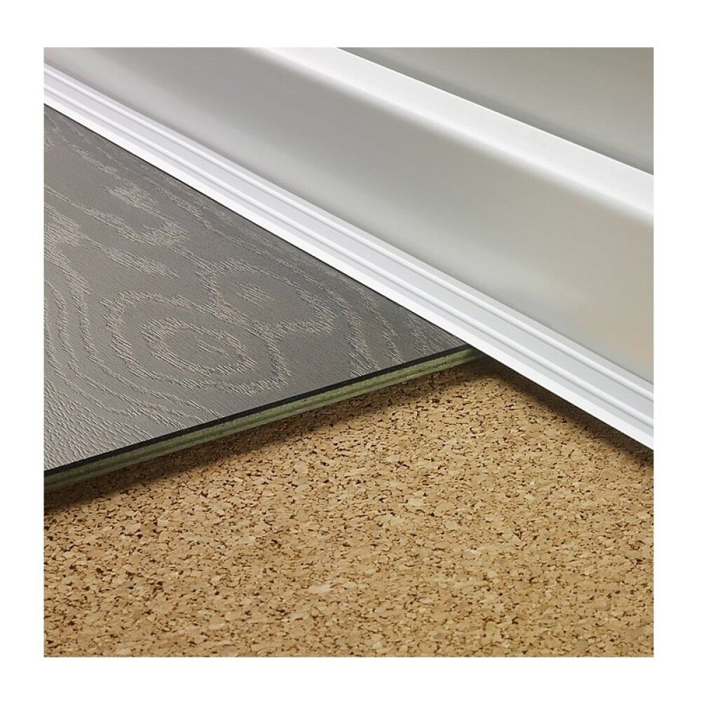 Frágangslisti vinkillisti 100x2,45x2 cm Logoclic silfur