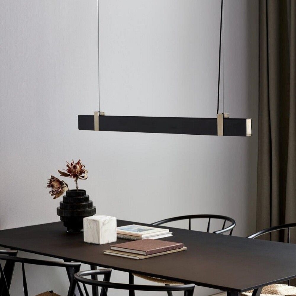 Hangandi ljós LED Lilt svart 115 cm