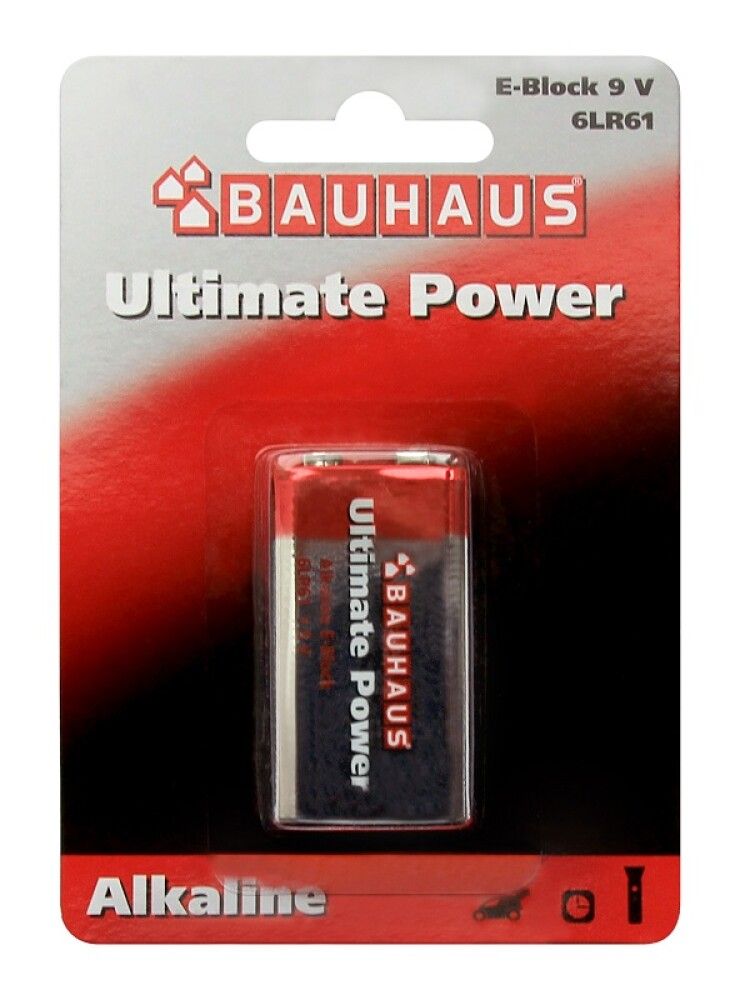 Rafhlaða E 9V BAUHAUS 1stk