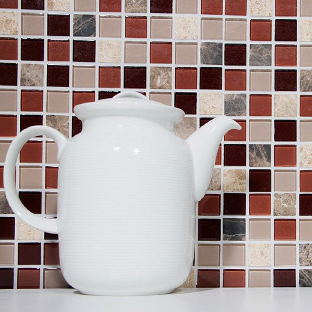 Mósaík gler og náttúrusteinn 32,2x30,5 cm