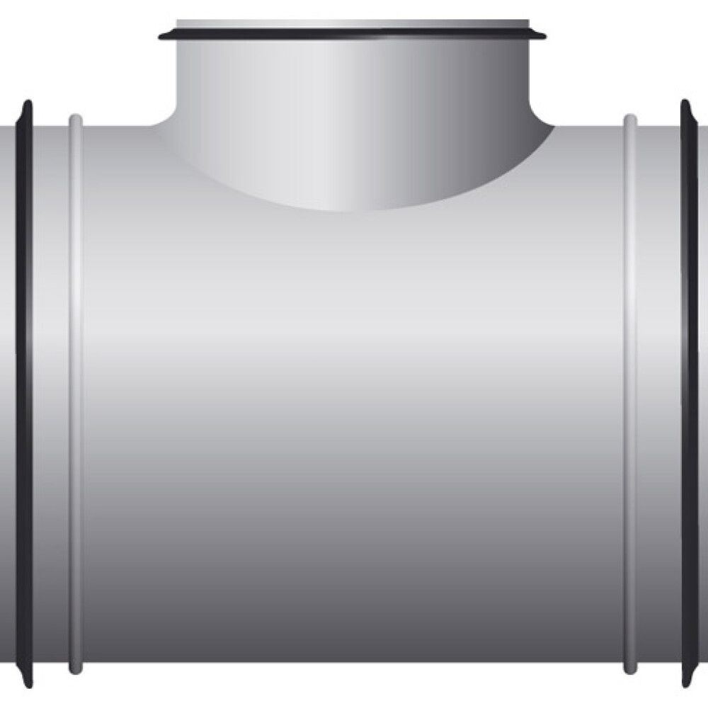 T-stykki Ø125/100 mm