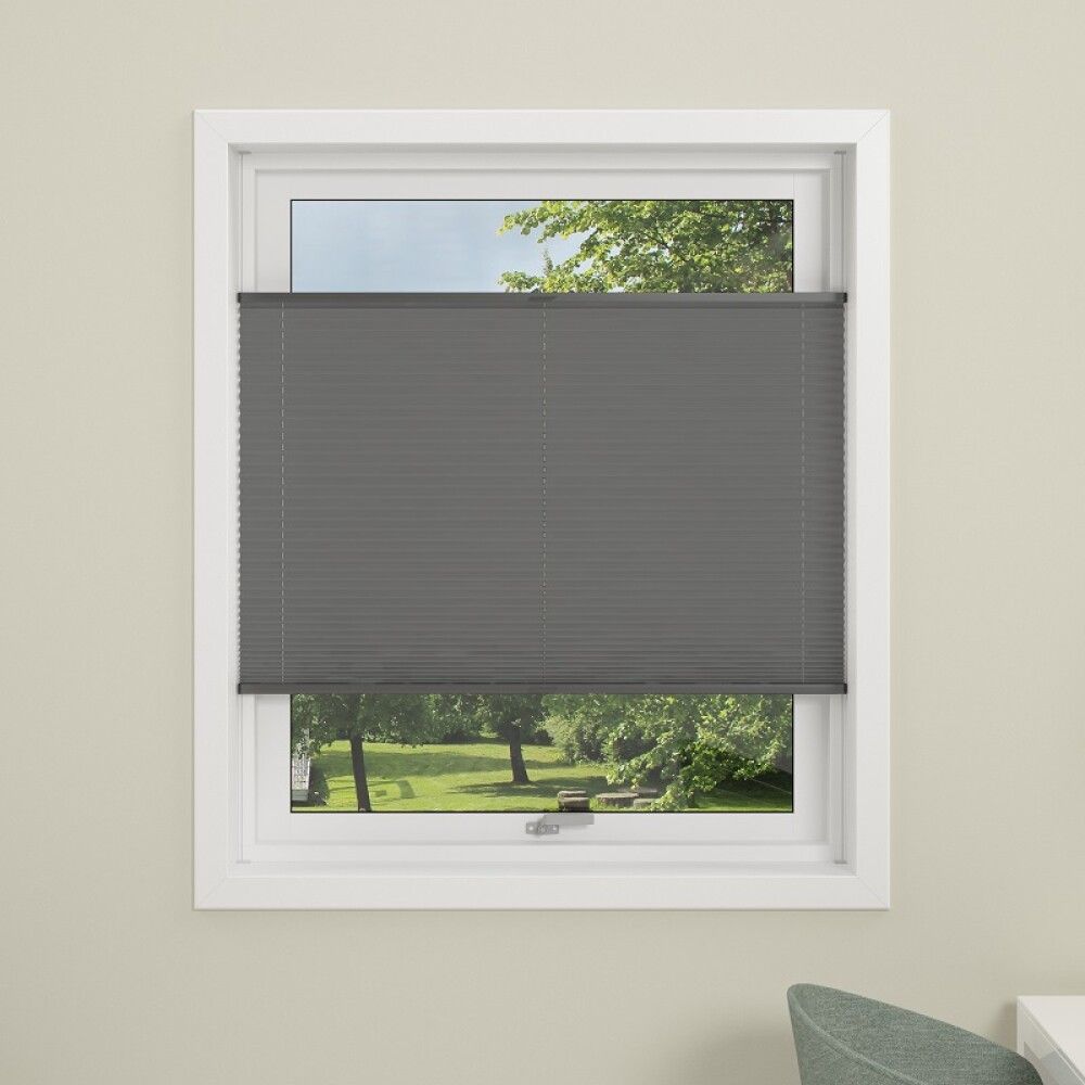 Plíseruð gardína 130x130 cm Debel Flex grá