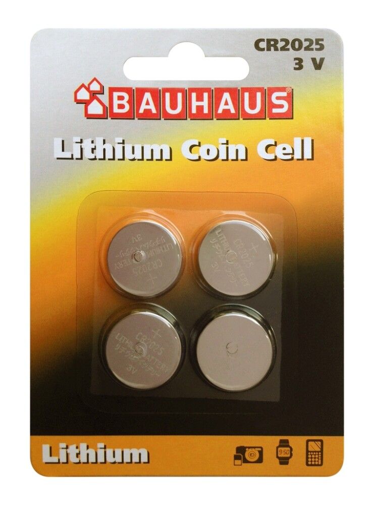 Rafhlöður CR2025 3V lithium BAUHAUS 4stk