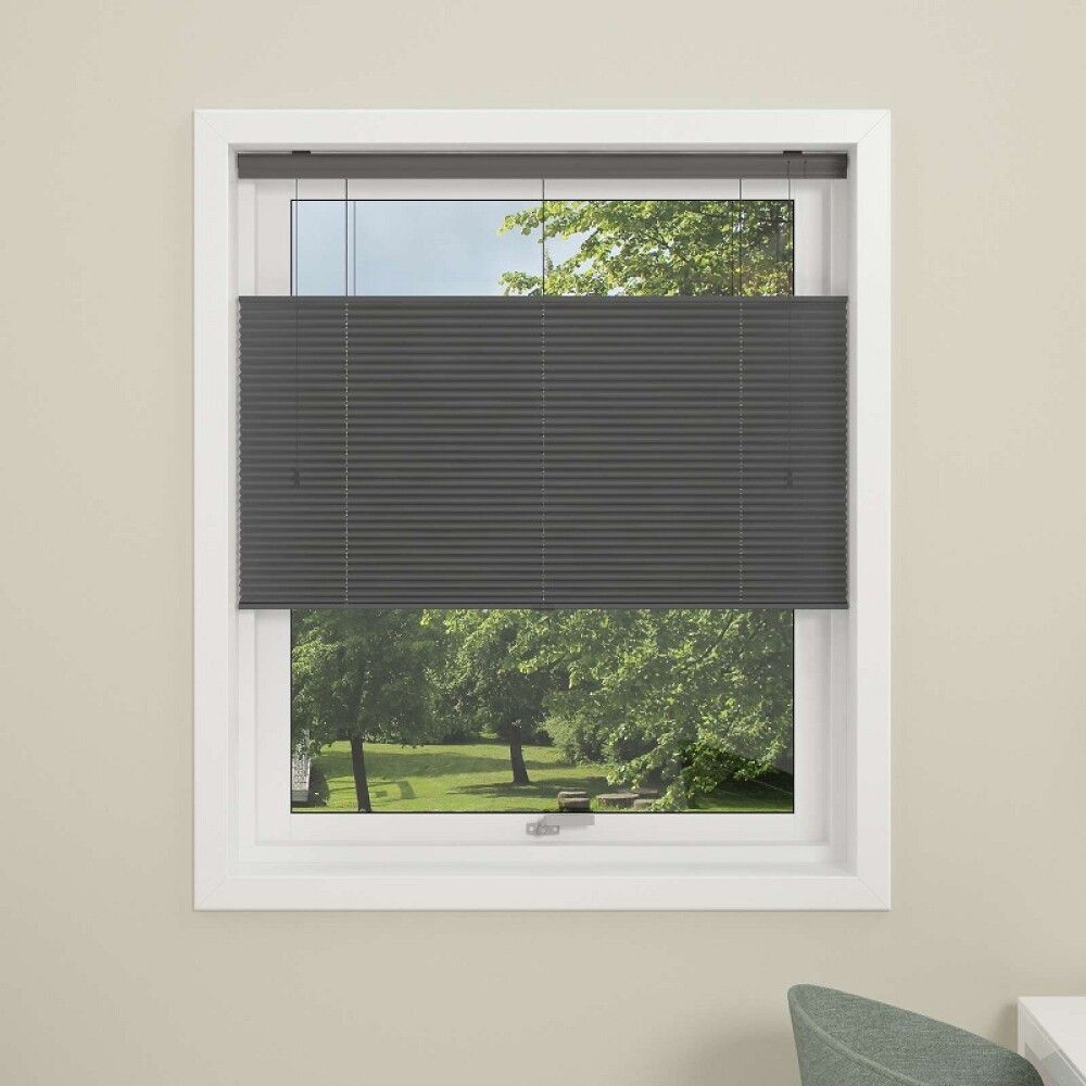 Plíseruð gardína 60x160 cm Debel Touch Split grá