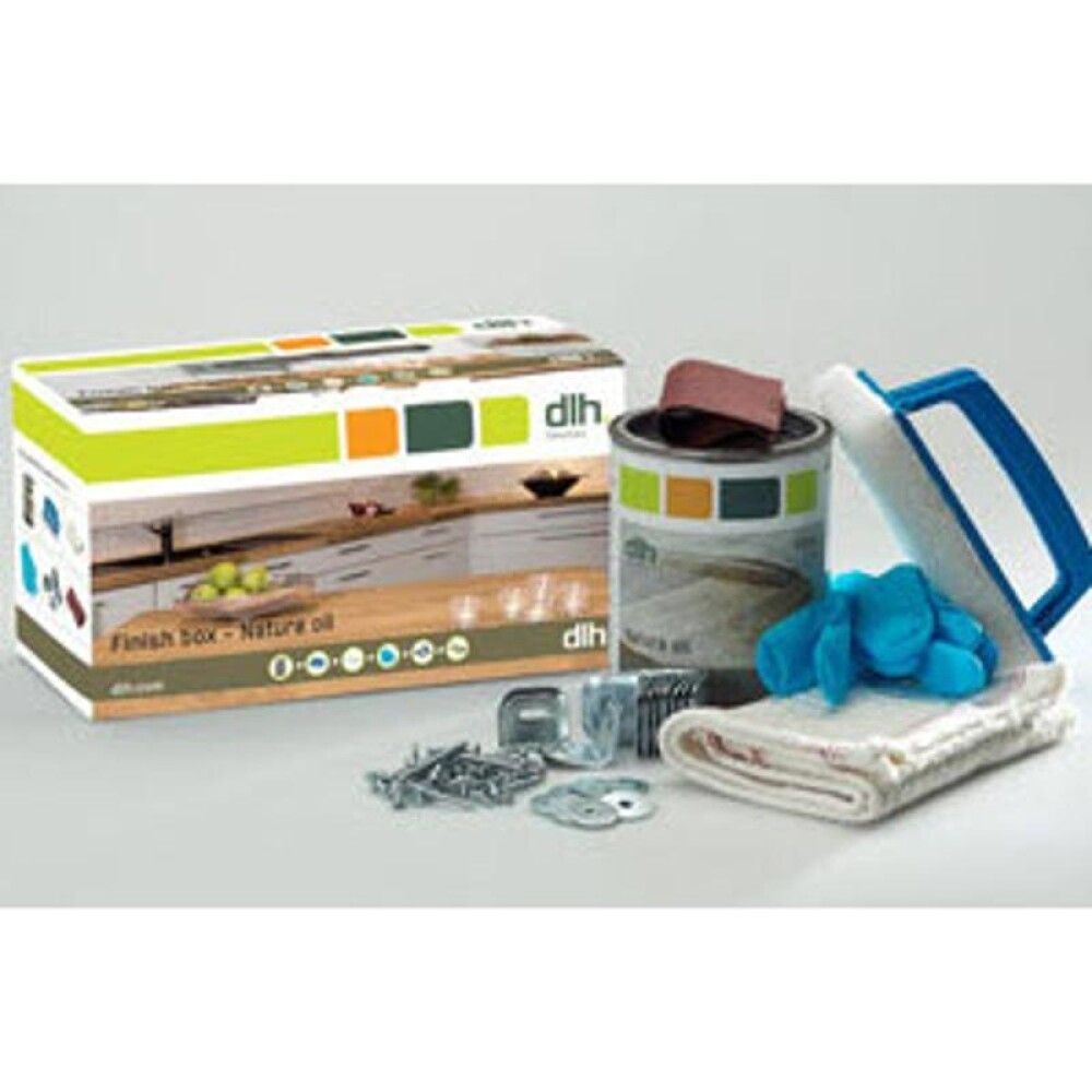Viðhaldssett fyrir borðplötur DLH Finishbox nature oil